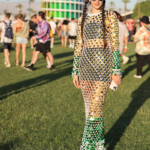 California, Coachella Valley Music And Arts Festival - outfit da festival con paillettes